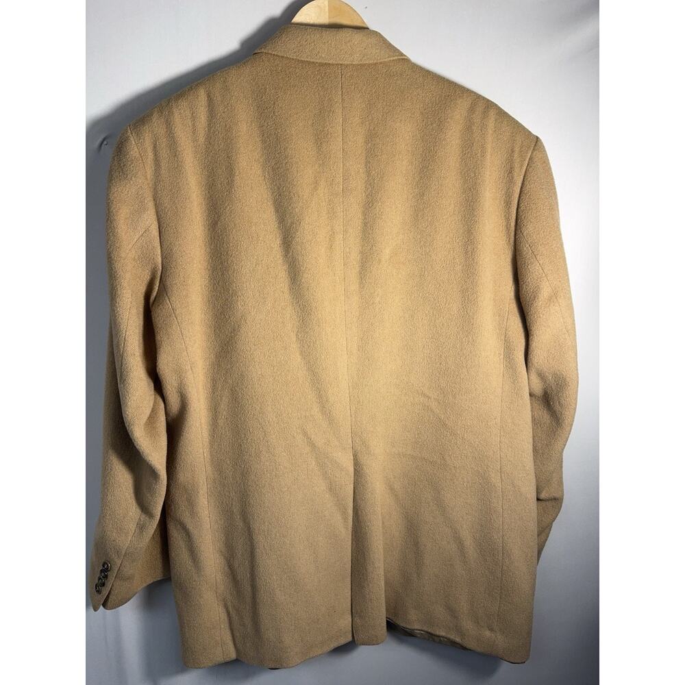 Camel‎ Hair Sport Coat Blazer Men’s 44R Tan Club Room Charter Club - Picture 6 of 12